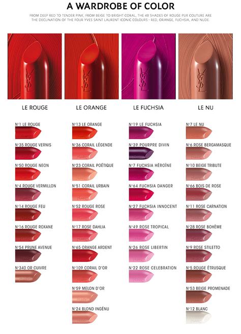 ysl lipstick no 70|ysl lipstick color chart.